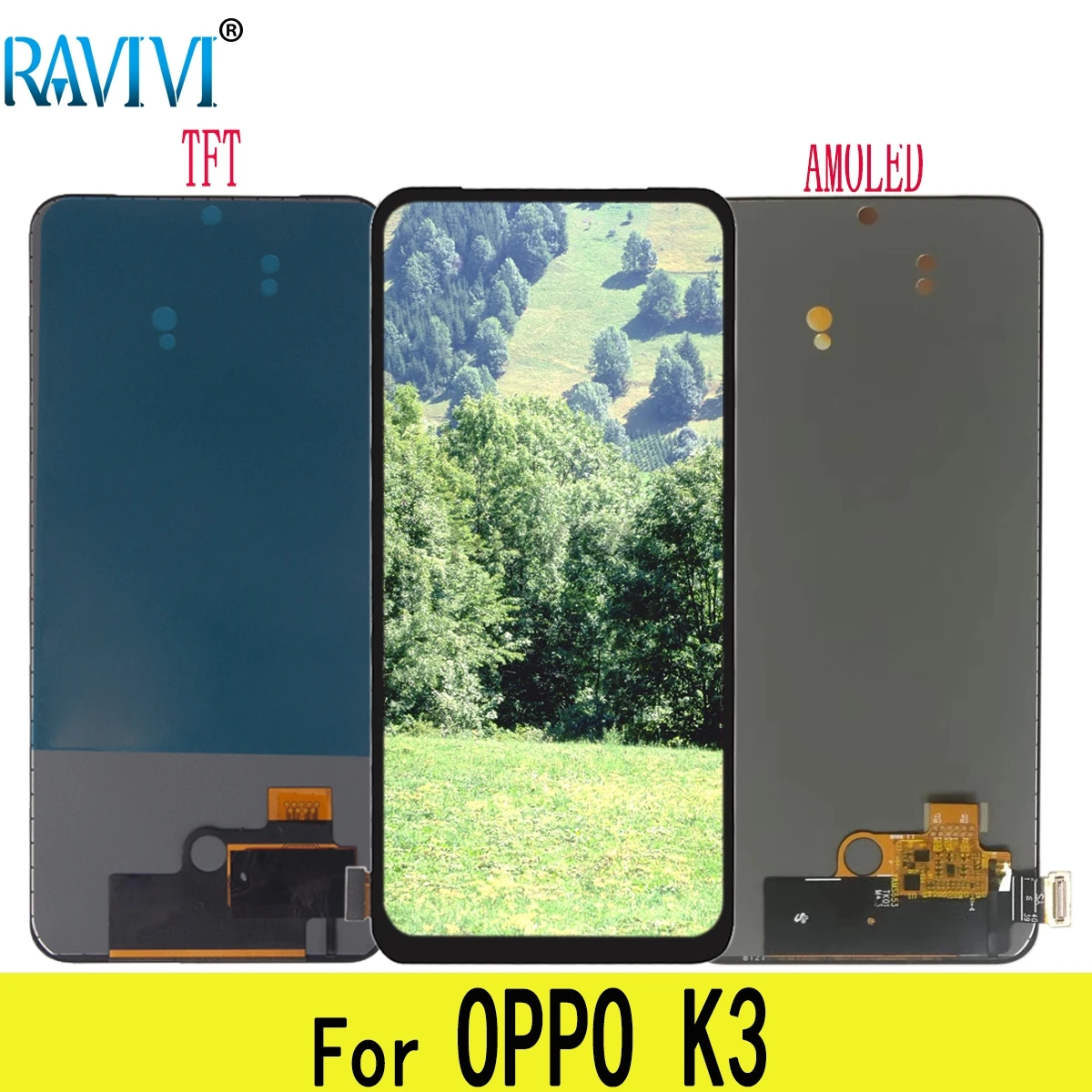 

6.5" K3 AMOLED LCD For OPPO K3 LCD Display Touch Screen Digitizer Assembly Replacement For OPPO K3
