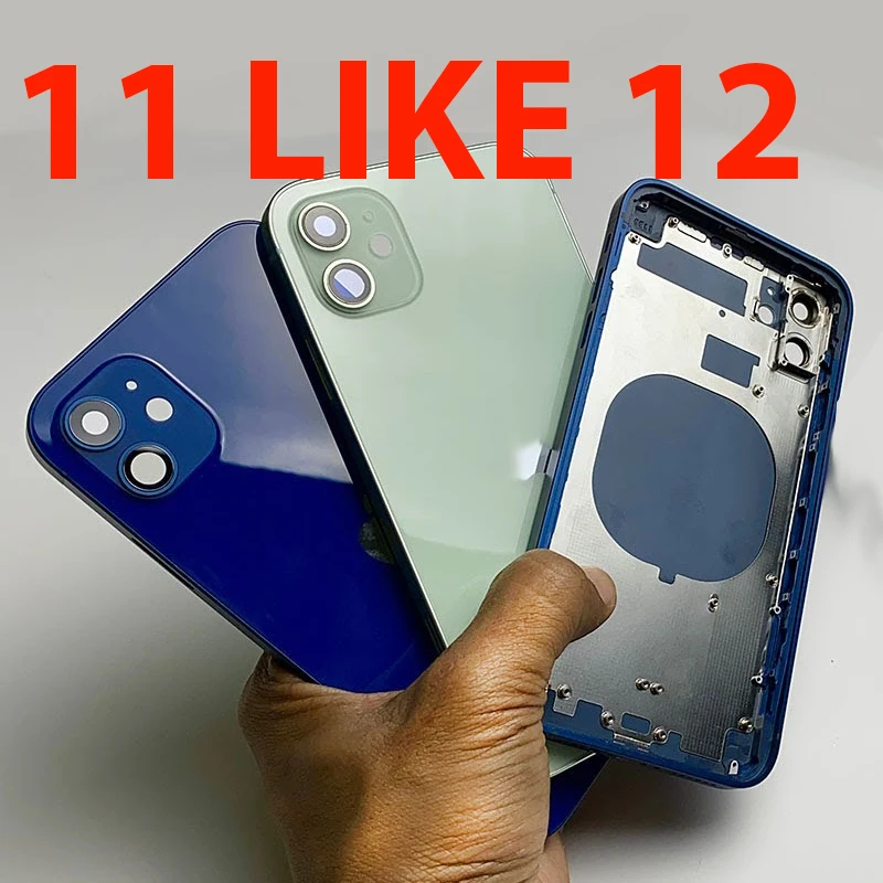DIY для iPhone 11 конвертировать в 12 корпус из алюминиевого стекла обновление до