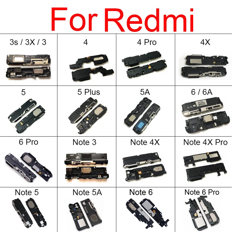 Громкоговоритель для Xiaomi Redmi 3S 3X 6 Pro Note 3 4 5 7 4X 5A 6Pro громкий динамик зуммер гибкий