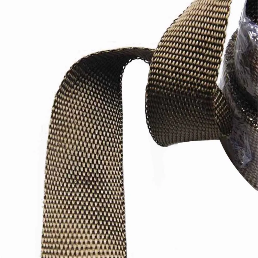 

Exhaust Wrap Titanium 50Ft Heat Wrap Tap Header Glassfiber for Car Motorcycle with 10pcs Stainless Ties
