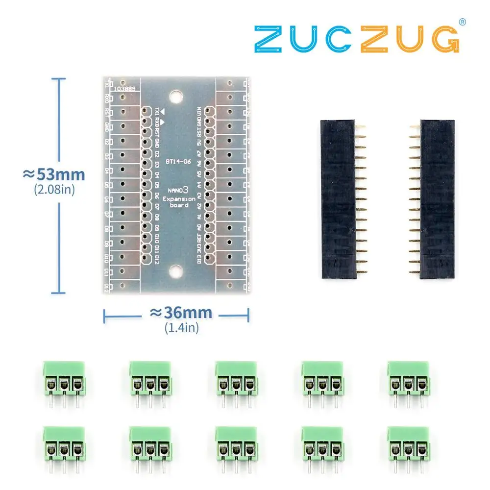 Плата расширения DIY для NANO IO Shield V1.O модуль с одной пластиной Arduino|Интегральные