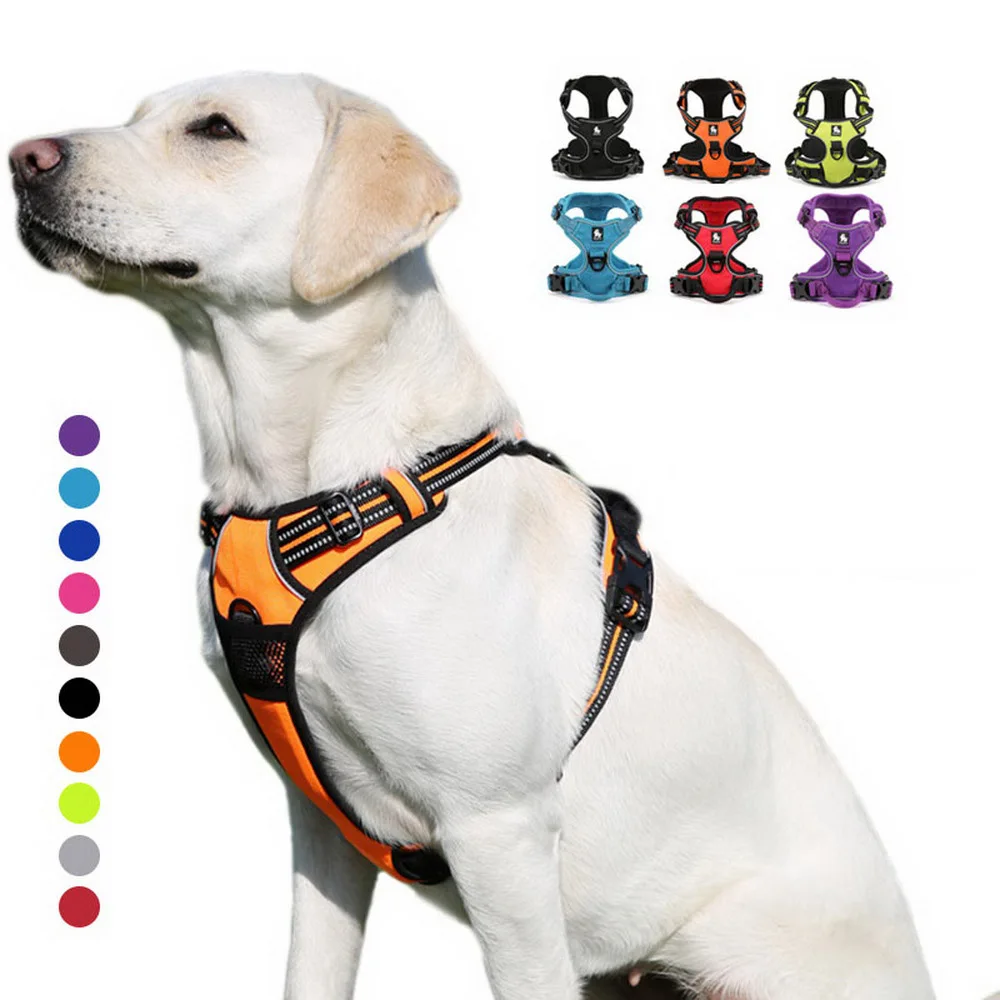 

Truelove Dog Reflective Harness Small Large Durable Pet Harness Dog Running Safety Lift Pulling Walking Harness For Dog Travel