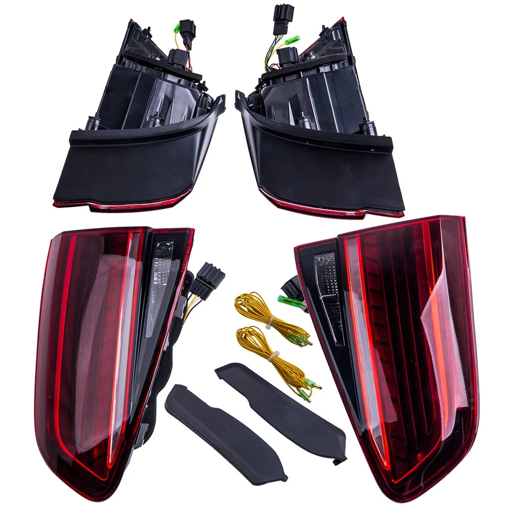 

Red LED Tail Lights For VW Golf MK7 GTI/R 7 7.5 Tail Lamps Dynamic Turn Signals