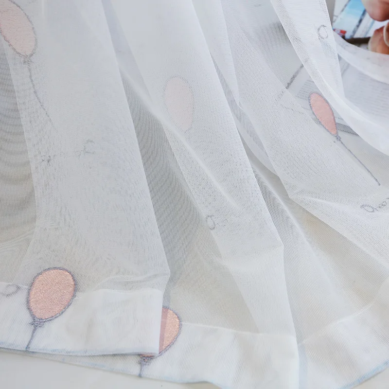 Готовые занавески с вышивкой воздушными шарами тюль для гостиной спальни