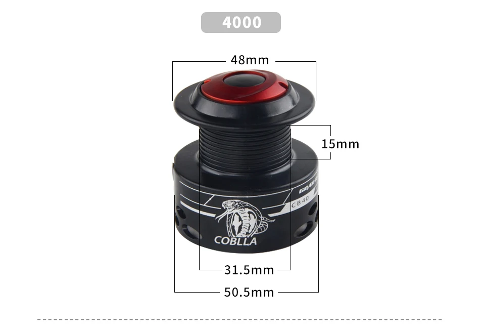 Meredith CB40 высокозатратная приманка для начинающих Fisher 1BB соотношение 5,2: 1 дешевая пластиковая катушка спиннинга