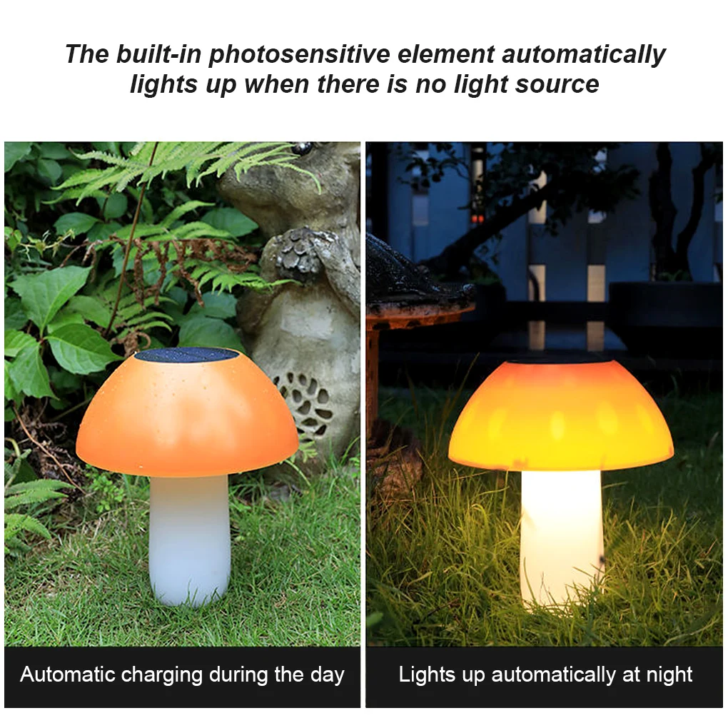 

Outdoor Led Solar Lights Ground Light Mushroom Solar Lighting Waterproof Lamp For Garden Decoration Landscape Lawn Path