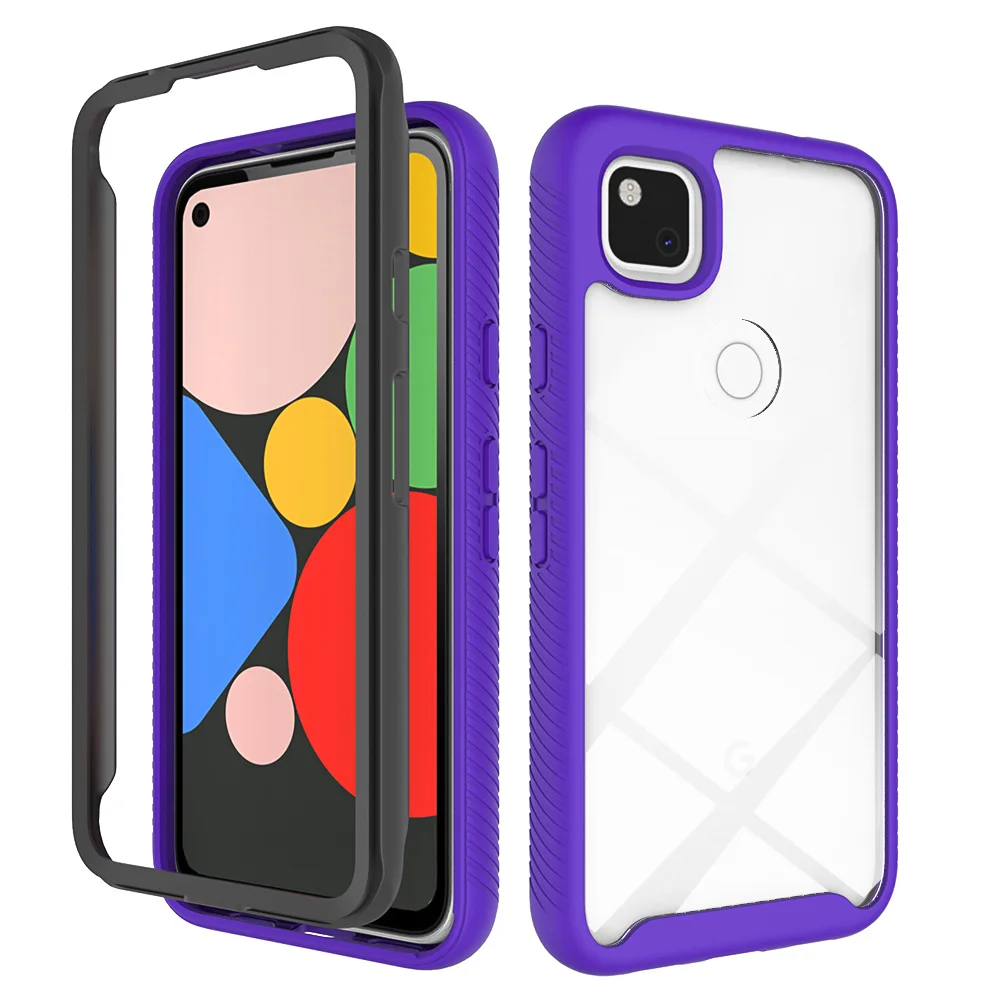 

Для Google Pixel 4A 5G чехол из ПК + ТПУ противоударный чехол для Pixel 4A 4G Coque для Google Pixel 5 Чехол Fundas