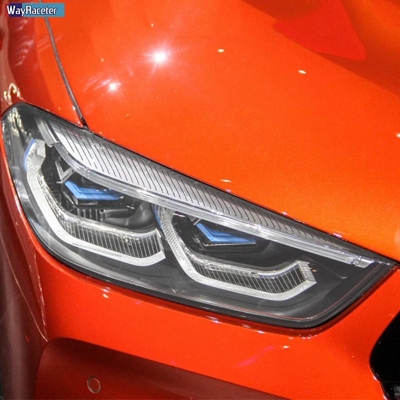 2 шт. Прозрачная Черная защитная пленка для автомобильных фар BMW 8 серии G14 G15