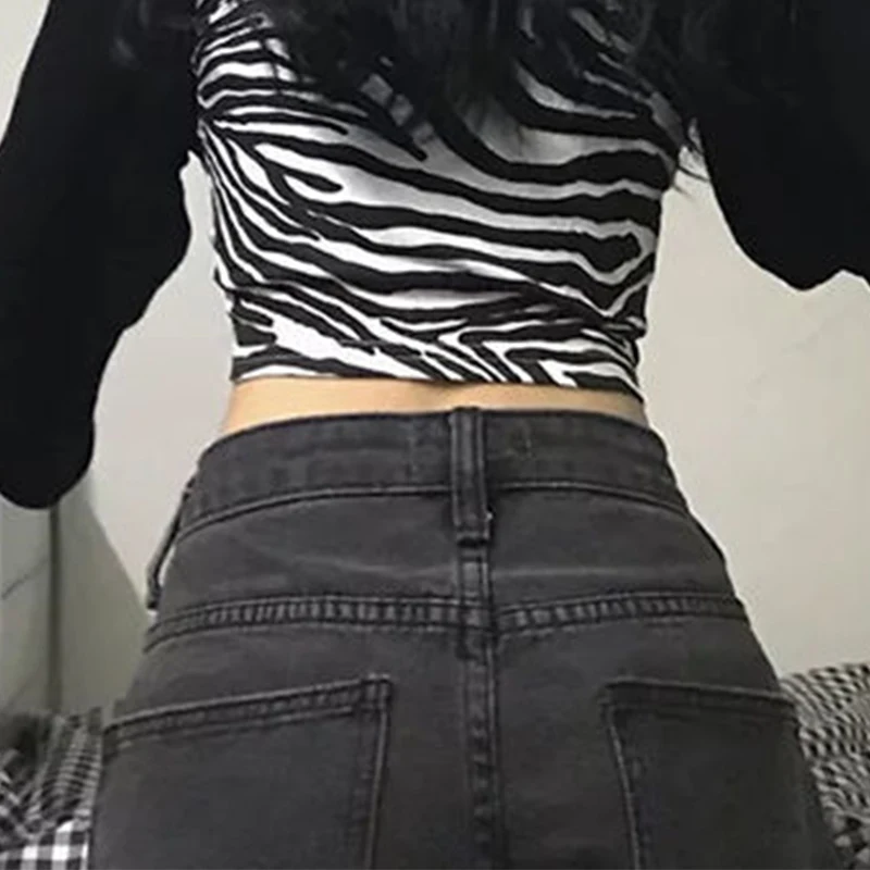 

Vintage High Waist Adjustable Jeans for Women Oversized Wide Leg Pants Loose-fit Streetwear Summer Retro Chic