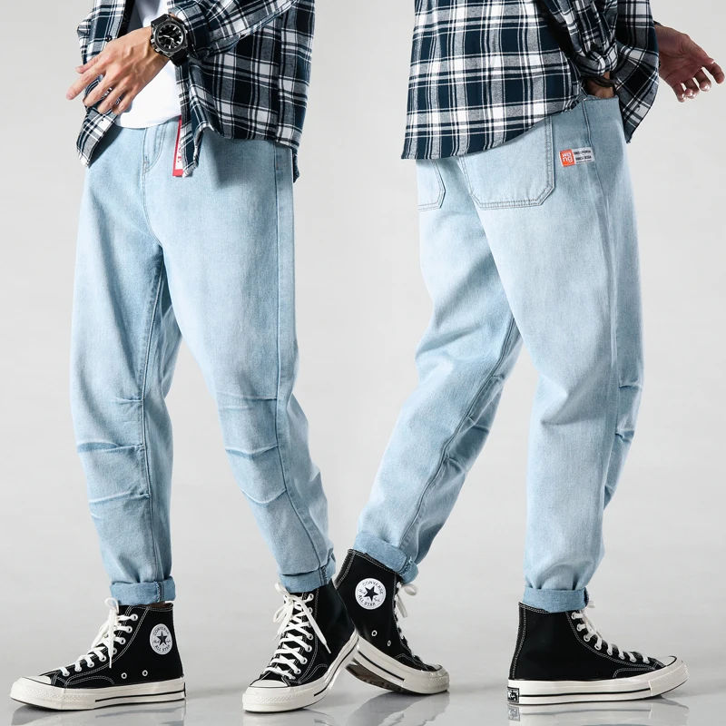 

2021 Men's pants Trousers baggy Jeans for men Casual Stretch Slim Denim Jean man