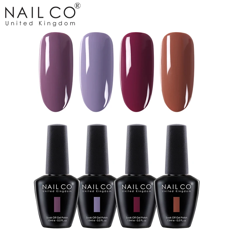 ZH30 NAILCO 4 шт. 15 мл Гель-лак для ногтей гибридный УФ-лак светодиодный замочить краска собственного приготовления гель УФ-гель Полупостоянный праймер Эмаль Гель - Цвет: ZH30