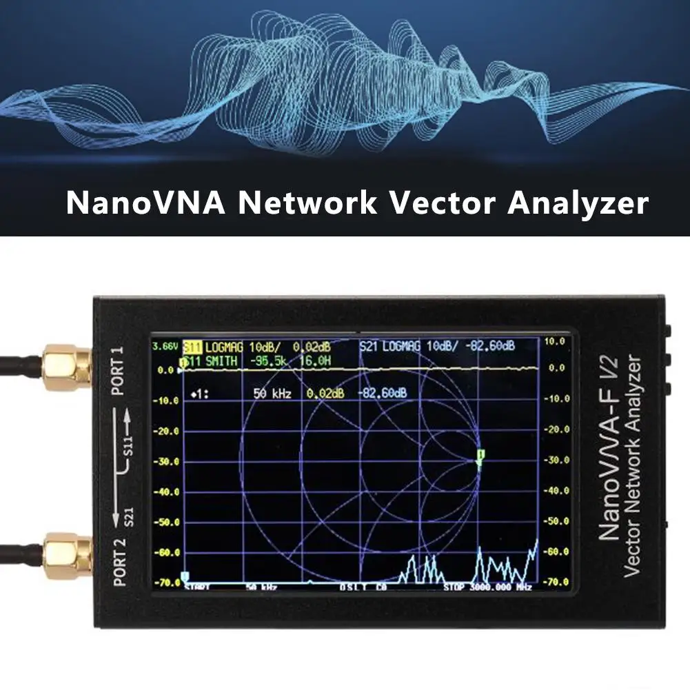 Векторный анализатор сети NanoVNA-F V2 цифровой нано-тестер VNA HF VHF UHF USB логической