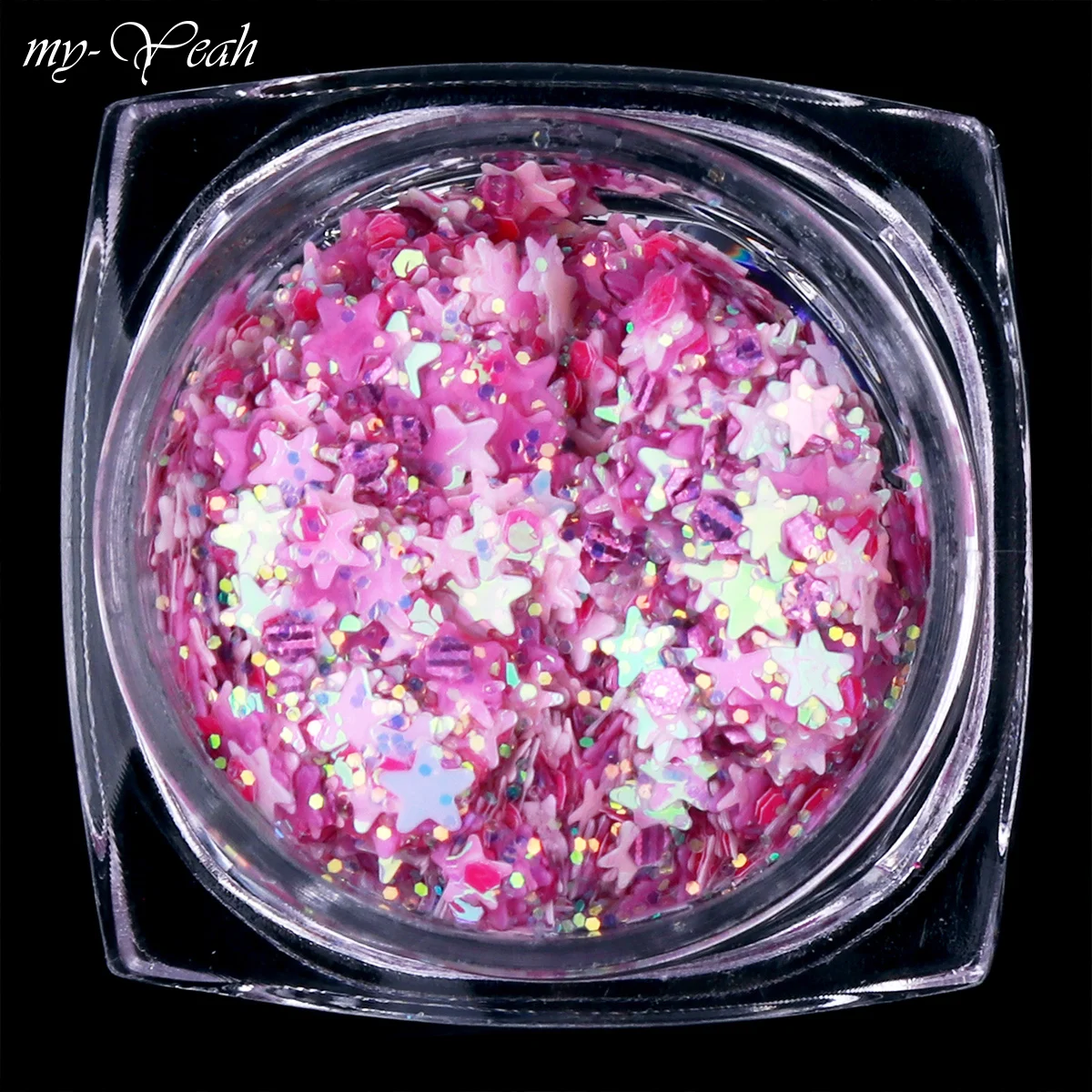 Хамелеон для дизайна ногтей 6 цветов голографические блестки блеск хлопья УФ