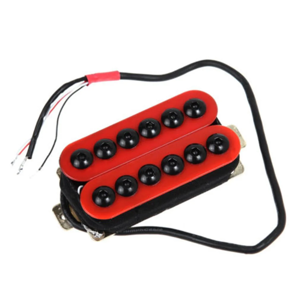 

2PCS/Set High Sound Quality Electric Guitar Double Coil Black Dot Pickup(Red)