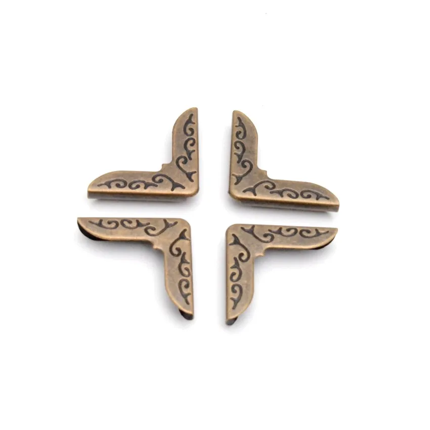 25 шт. античная бронза узор Резной Металлический Альбом угловой Альбомы меню