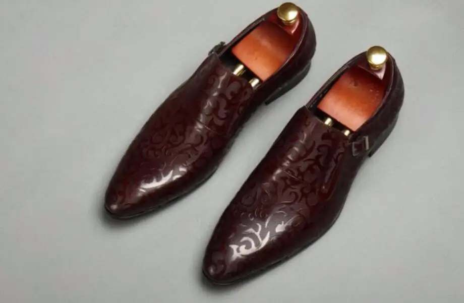 Брендовые Мужские модельные туфли Лидер продаж мужские из 100% натуральной кожи