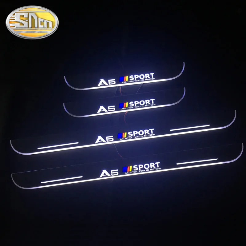 LED Door Sill for Audi A5 2007~2019 8TA F5A F53 Dynamic Lights Scuff Plate Threshold Welcome Light Car Accessories | Автомобили и