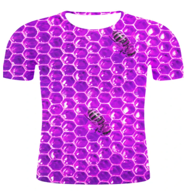 Стандартная фиолетовая тестовая Мужская футболка яркая Футболка с принтом