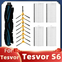spare parts for tesvor s6 robot vacuum side brushes roller brushes hepa filter home consumption packs