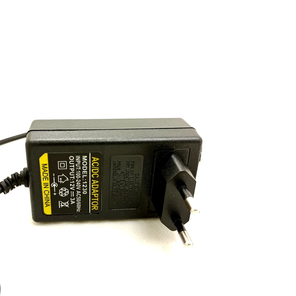 JIENUO DC 12V 3A EU Plug AC/DC Power Adapter Supply for CCTV Camera DVR NVR IP AHD TVI CVI Analog Cam | Безопасность и защита