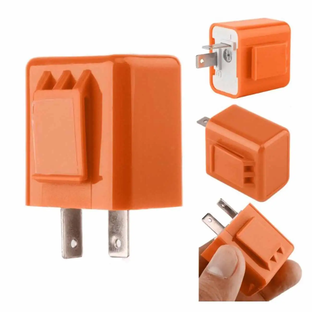 

Motorcycle LED Turn Signal Flasher Relay Speed Adjustable Indicator 2 Pin 12V FM Flasher for Auto Motorcycle Accessories