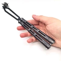 black sword head learning butterfly knife beginner balisong with dull blade budget best balisong under 20 good flipping trainer