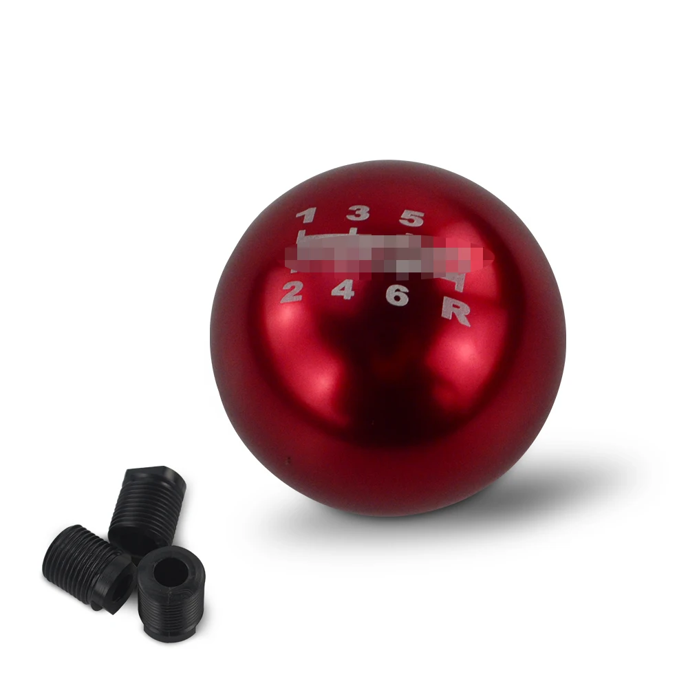 6 Speed red 5 скоростей 6 скоростей универсальная Нео хром ручная автоматическая сферическая круглая 50 мм ручка переключения передач для Honda/TOYOTA/MAZDA - Название цвета: 6 Speed red