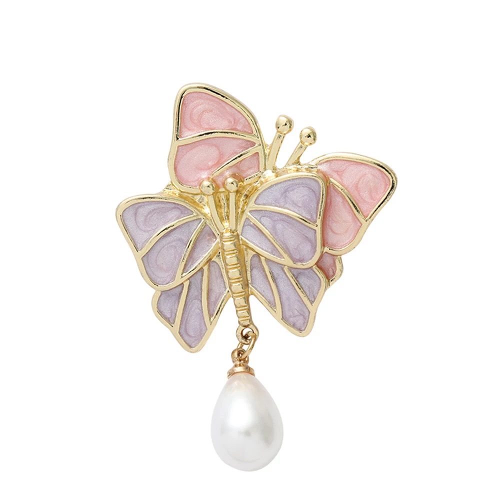 20pcs/lot New Style Lailina Jewelry Animal Butterfly Brooch Pin Rhinestone and Pearl Stone Brooch