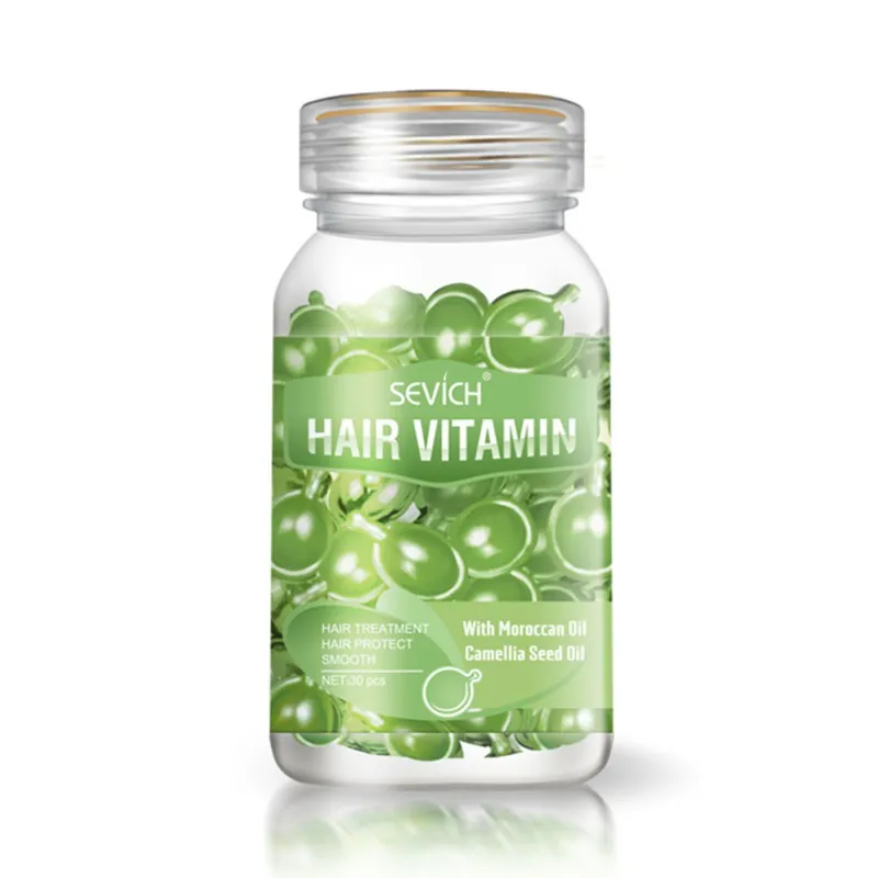 30PCS Hair Vitamin Serum Capsule Moisturizing Essence Vitamins A C E B5 Argan Macadamia Shea Butter Repair Treatments | Красота и