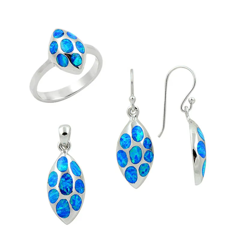 

Silverlina Sterling Silver Opal Gemstone Set