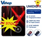 Сотовый телефон UMIDIGI X глобальная версия, сканер отпечатков пальцев на AMOLED экране 6,35 дюйма, тройная Основная камера 48 МП, 128 ГБ, NFC, Helio P60, 4150 мАч