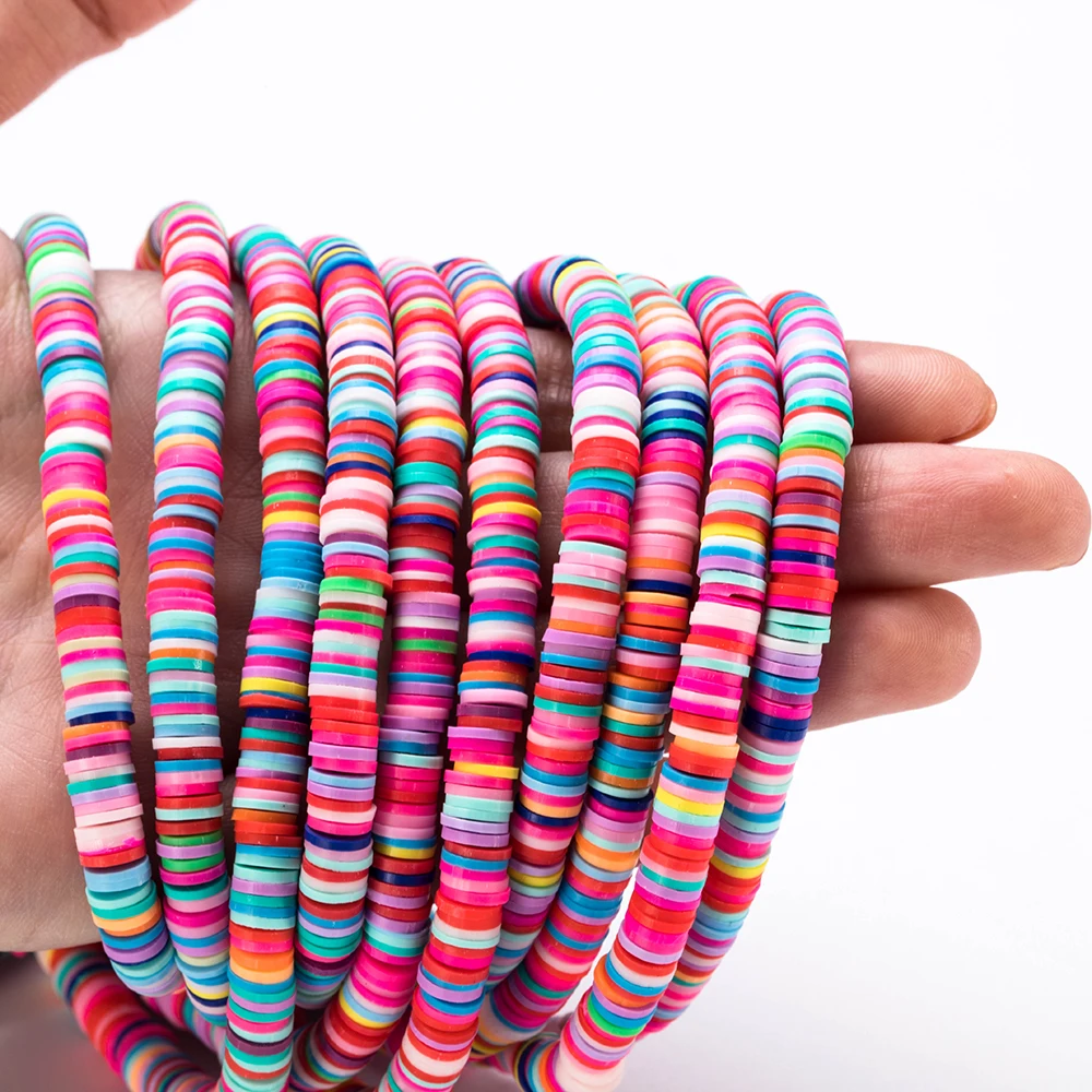 Разные цвета полимерная глина аксессуары для изготовления браслетов девочек 6 мм