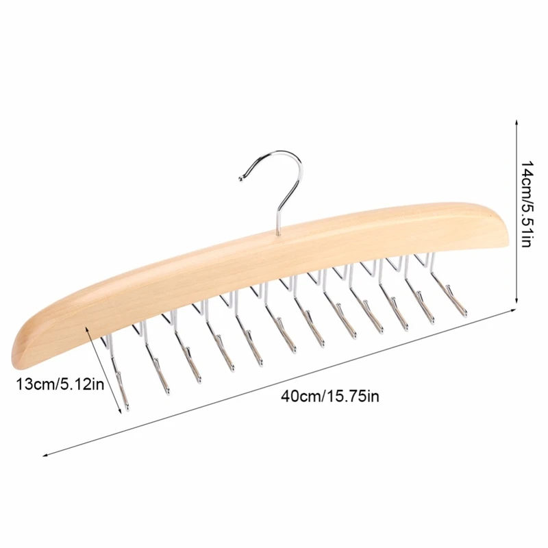 Деревянный галстук вешалка для галстука стойка шарф Органайзер держатель с 24