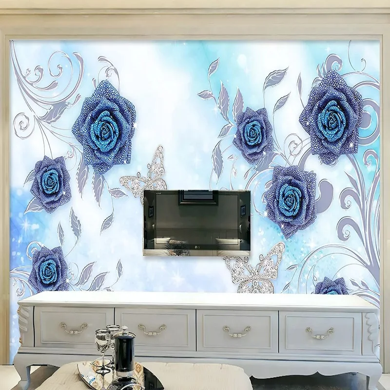 Большие настенные 3D обои на заказ модные современные роскошные украшения из