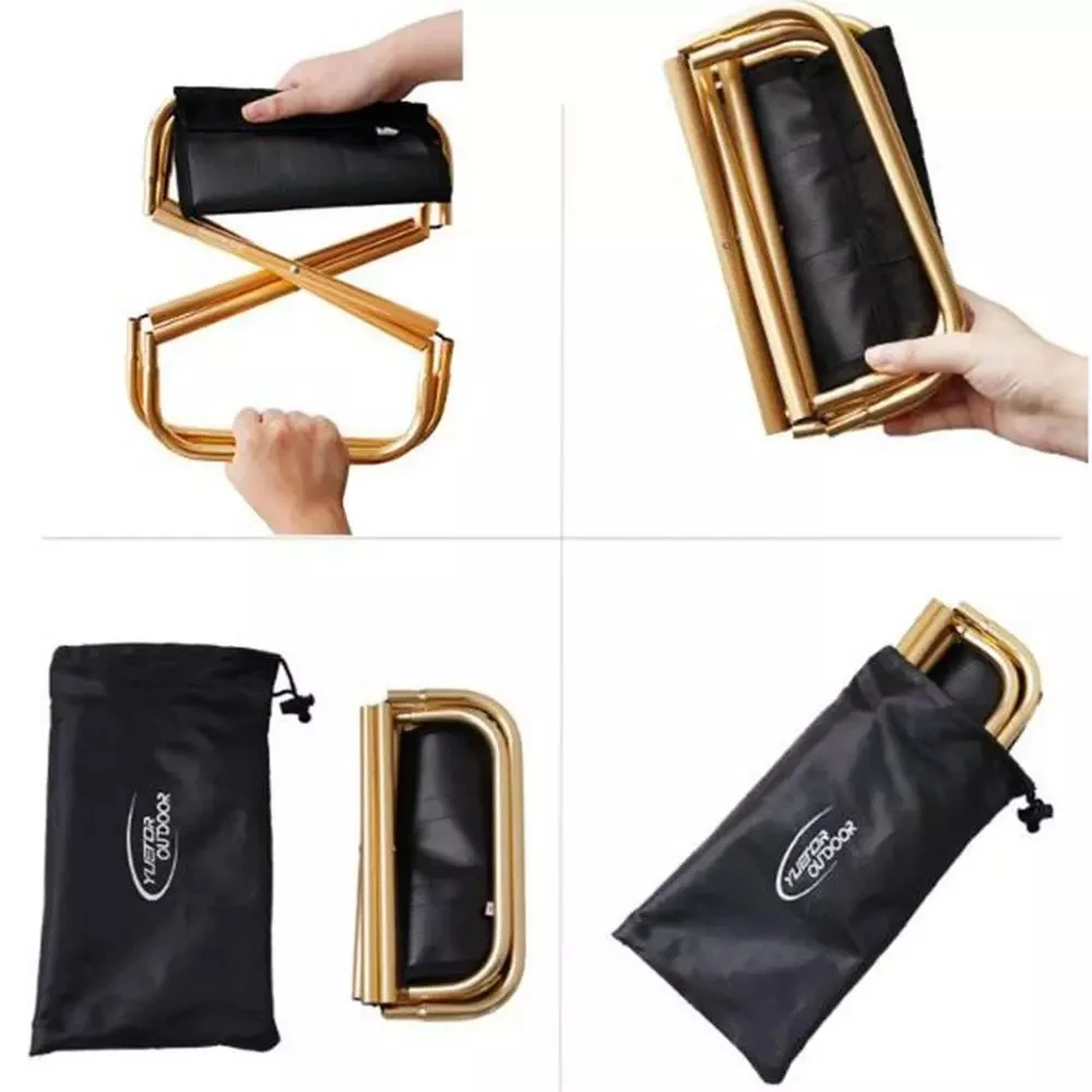 Quality Outdoor Foldable Fishing Chair Ultra Light Weight Portable Folding Camping Aluminum Alloy Picnic with Bag |