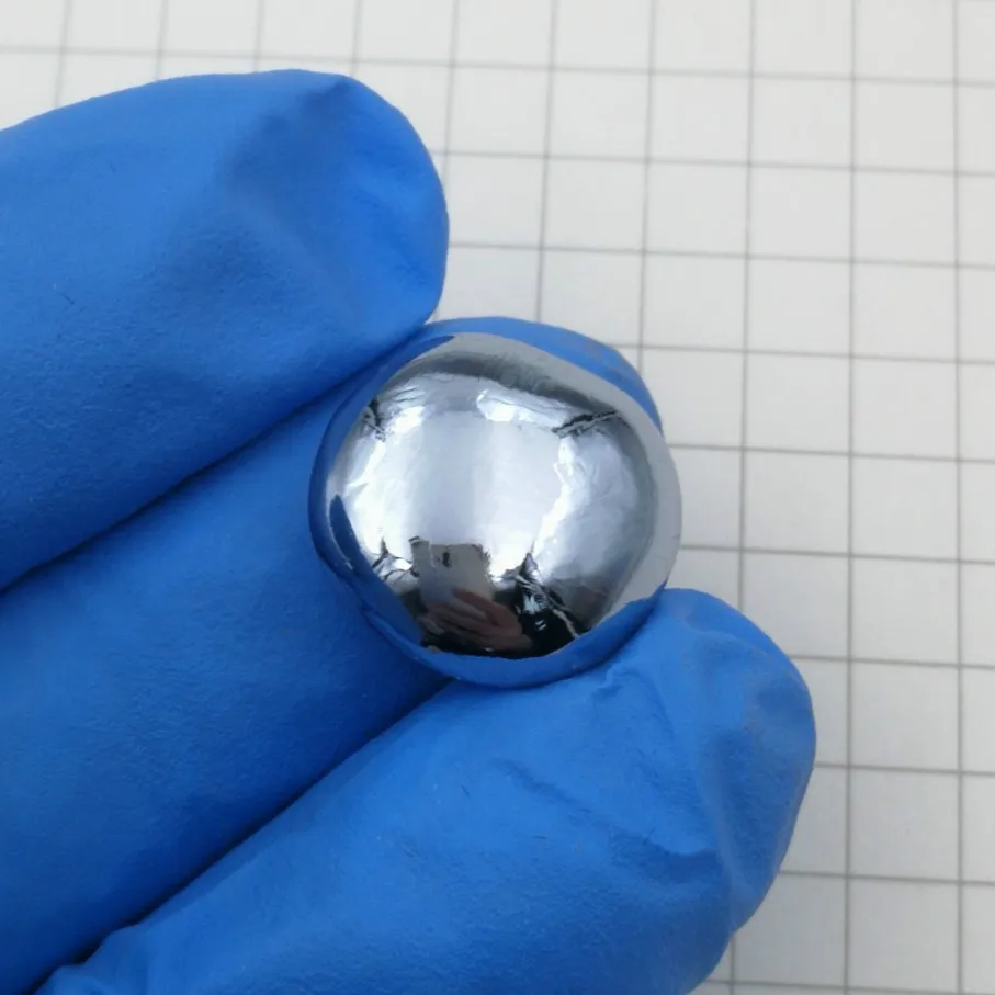 

Mirror Surface Round Noble Metal Osmium Pearl Metal Osmium Fused Bead Os 99.95