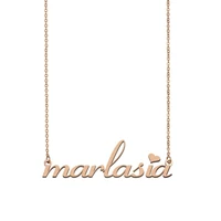 marlasia name necklace custom name necklace for women girls best friends birthday wedding christmas mother days gift