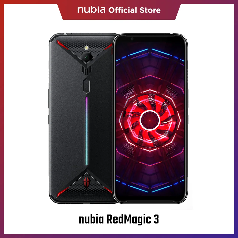 nubia RedMagic 3 Мобильный телефон 6 65 &quotширокоформатный 8 ГБ/12 Гб ОЗУ 128 ГБ/256 ПЗУ Snapdragon 855