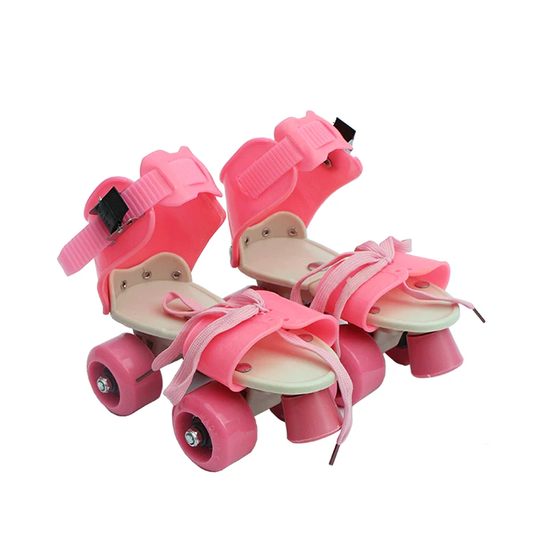 

Child Gifts Children Roller Skates Double Row 4 Wheel Skating Shoes Adjustable Size Sliding Slalom Inline Skates Kids Boys Girls