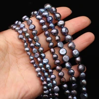 100 natural freshwater pearl baroque black beaded for jewelry making irregular beads diy bracelet necklace accessories