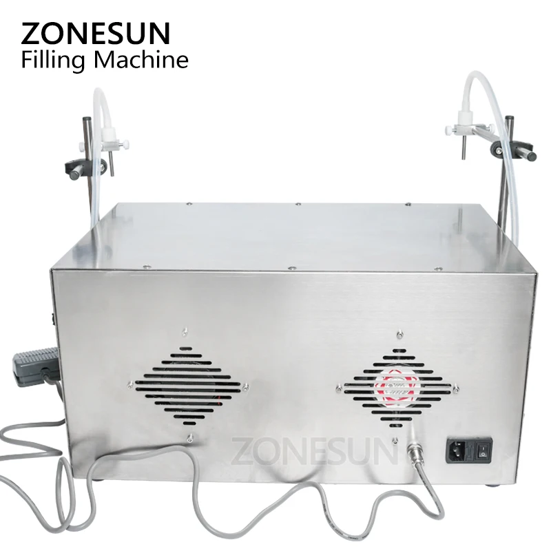 ZONESUN двойная головка перистальтический насос устройство для розлива бутылок с