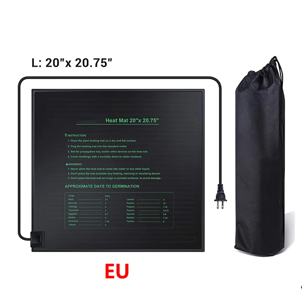 1 шт. EU/UK нагревательный коврик для рассады водонепроницаемый растительный