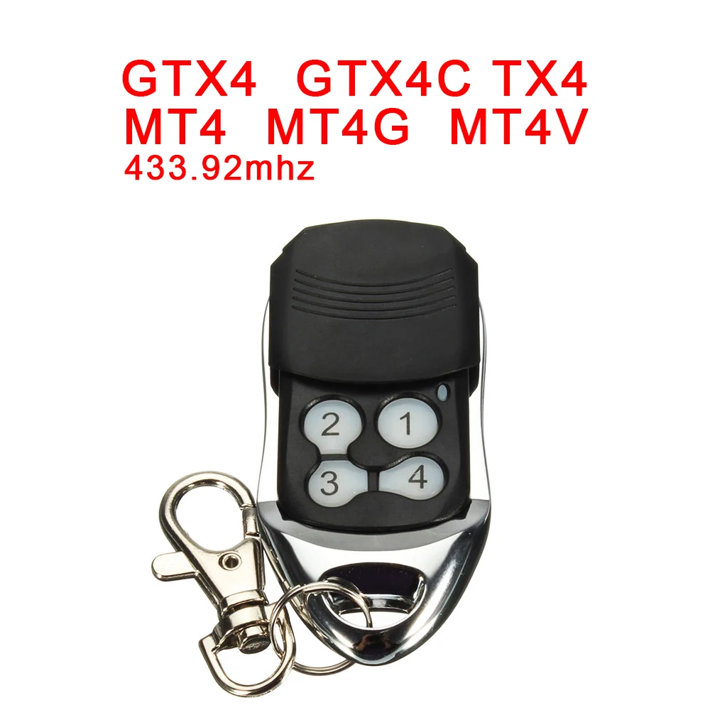 

Garage Remote MHOUSE MT4G 433.92MHz GTX4 GTX4C TX4 MT4 MT4V Gate Opener Command Duplicator