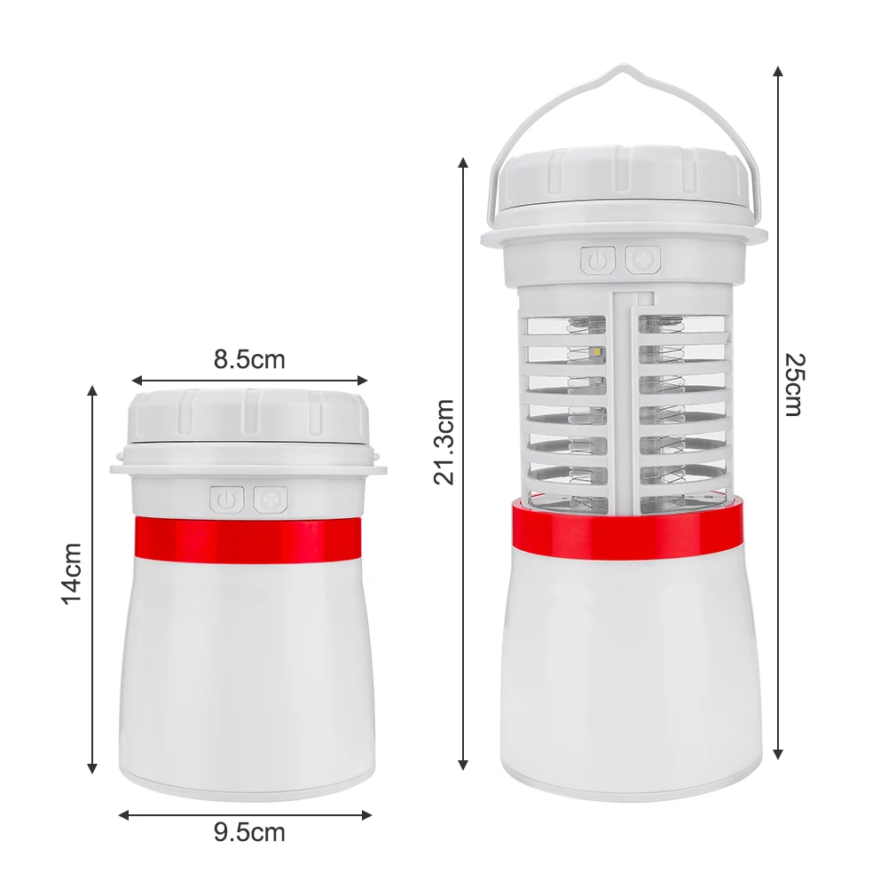 Многофункциональный 3 в 1 светодиодный инсектицидная лампа зарядка через USB 18650
