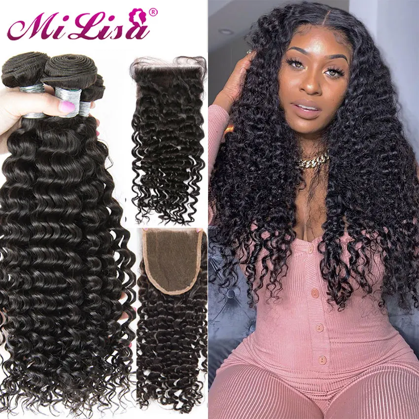 Пряди с глубокими волнами и застежкой человеческие волосы для наращивания