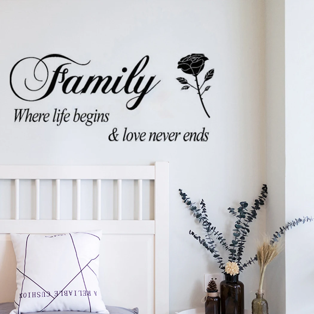 

Au Wall sticker Decal 33*78cm High quality Family Wall Quote Art Decor