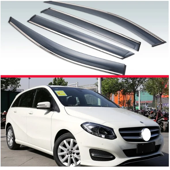 Пластиковый козырек для Mercedes Benz B Class W246 B220 B250 B180 B200 2013 2018|Хромирование| |