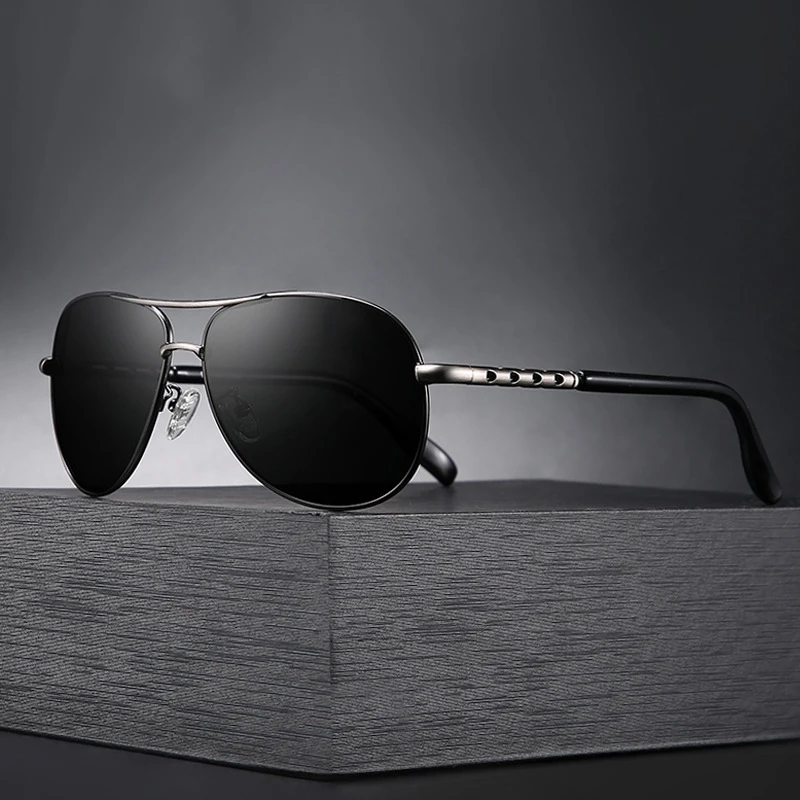 

New Men's Polarized Sunglasses Retro Metal Toad Mirror for Men