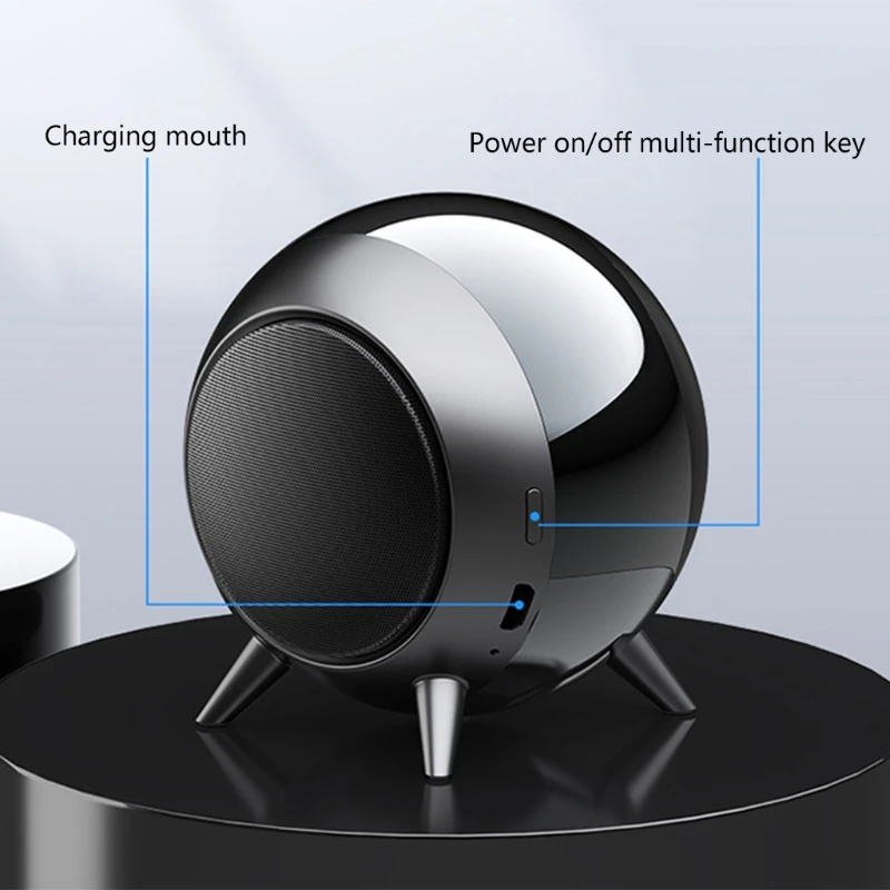 

Portable Bluetooth 5.0 Speakers Box Sound Home Wireless Mini Small Metal Music Player Outdoor