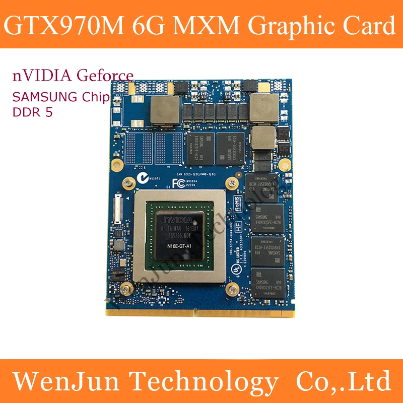 

Новинка 100% г., видеокарта GTX970M для ноутбука Dell Alienware HP MSI, графическая карта MXM3.0 6 ГБ GDDR5, графическая карта на 970 м
